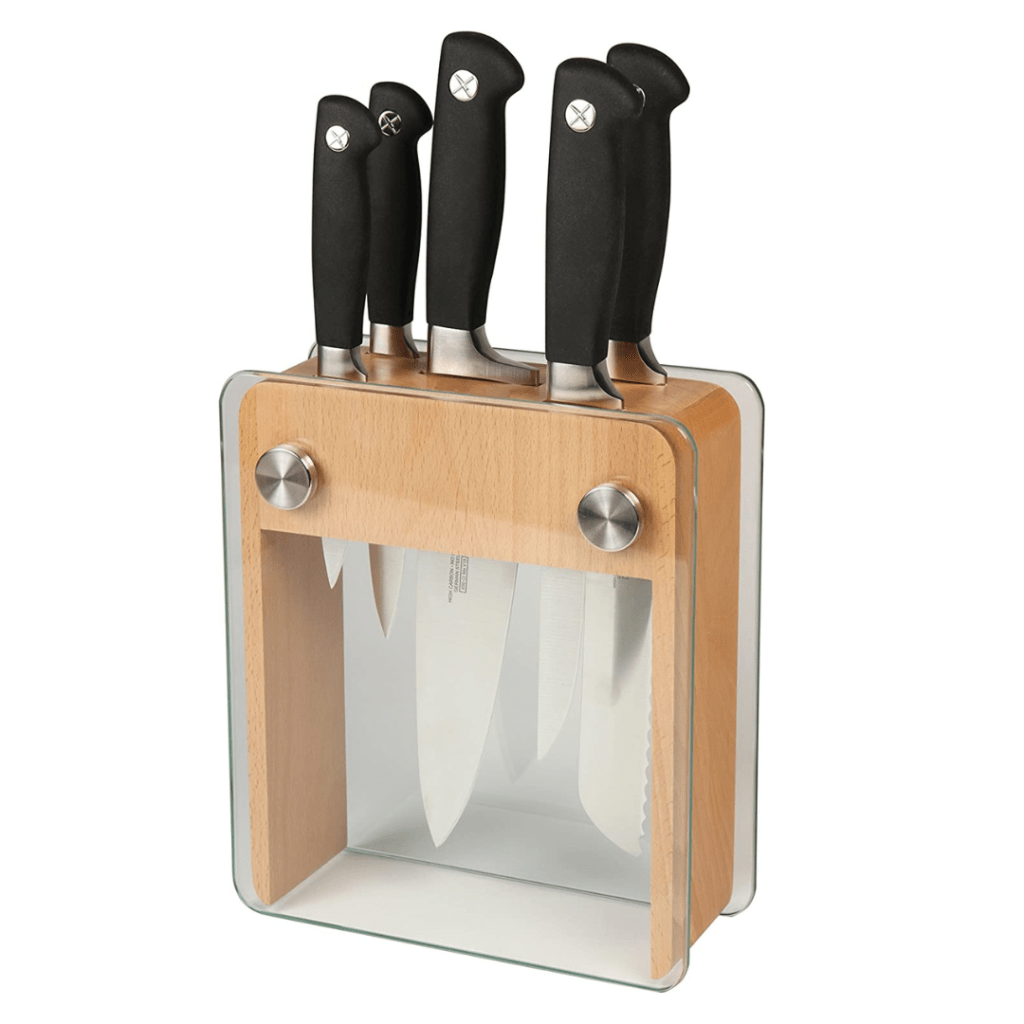 mercer knife block set